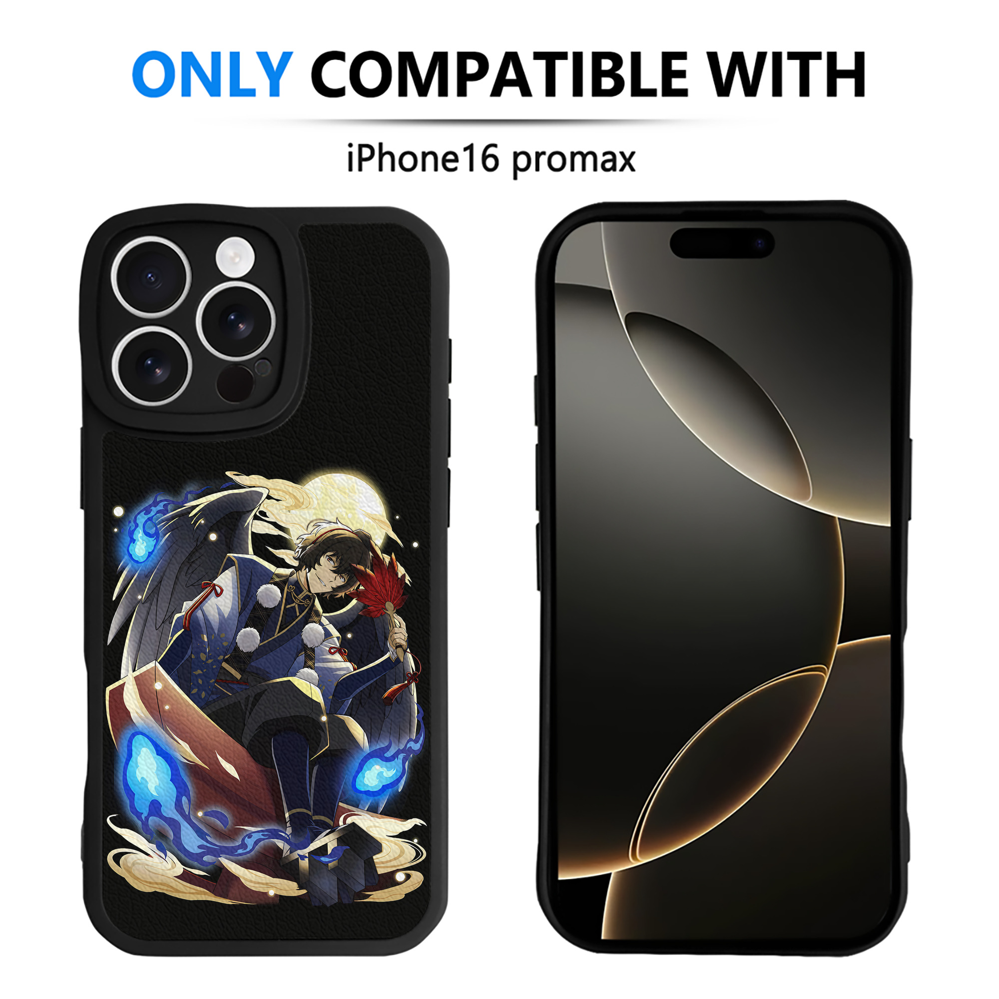 （画像用） 文豪ストレイドッグス Bungo Stray Dogs 【iPhone 16シリーズ対応】シリコンスマホケース（レザー調） 材質：シリコン